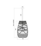Milagro Lampa wisząca ARONA NATURAL 1xE14 fi 400 ML0353 Milagro Lampa wisząca ARONA NATURAL 1xE14 fi 400 ML0353