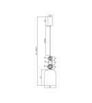 Lampy wiszące designerskie - Milagro Lampa wisząca ARTE 12W LED ML0357 - product 5