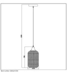 Lampy wiszące - Lucide MESH Wisząca E27 15cm H 29cm 43404/15/30 - produkt 5