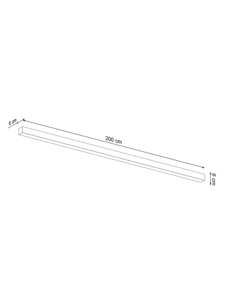 Thoro Plafon PINNE 200 czarny 3000K TH.241 Thoro Plafon PINNE 200 czarny 3000K TH.241