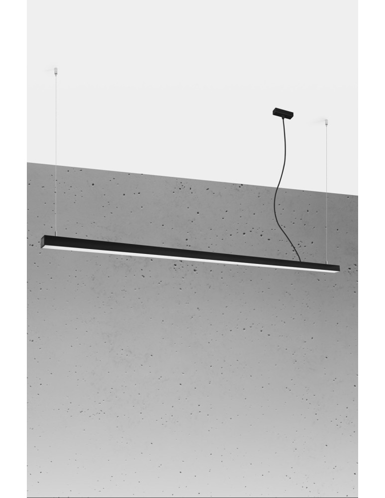 Thoro Lampa wisząca PINNE 200 czarna 3000K TH.229 Thoro Lampa wisząca PINNE 200 czarna 3000K TH.229