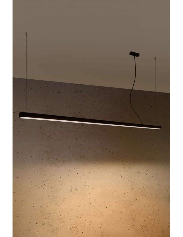 Thoro Lampa wisząca PINNE 200 czarna 3000K TH.229 Thoro Lampa wisząca PINNE 200 czarna 3000K TH.229