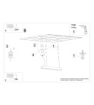 Thoro Lampa wisząca PINNE 200 czarna 3000K TH.229 Thoro Lampa wisząca PINNE 200 czarna 3000K TH.229
