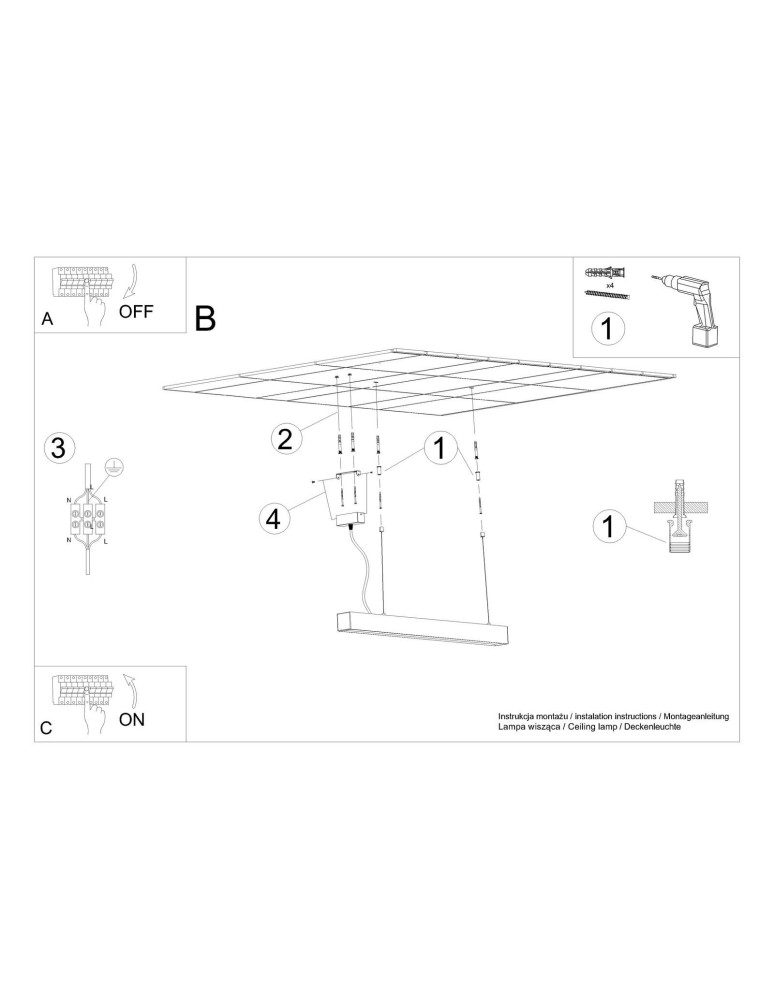 Thoro Lampa wisząca PINNE 200 szara 3000K TH.230 Thoro Lampa wisząca PINNE 200 szara 3000K TH.230