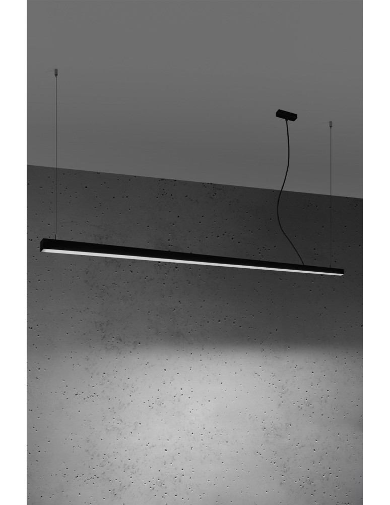 Thoro Lampa wisząca PINNE 200 czarna 4000K TH.232 Thoro Lampa wisząca PINNE 200 czarna 4000K TH.232