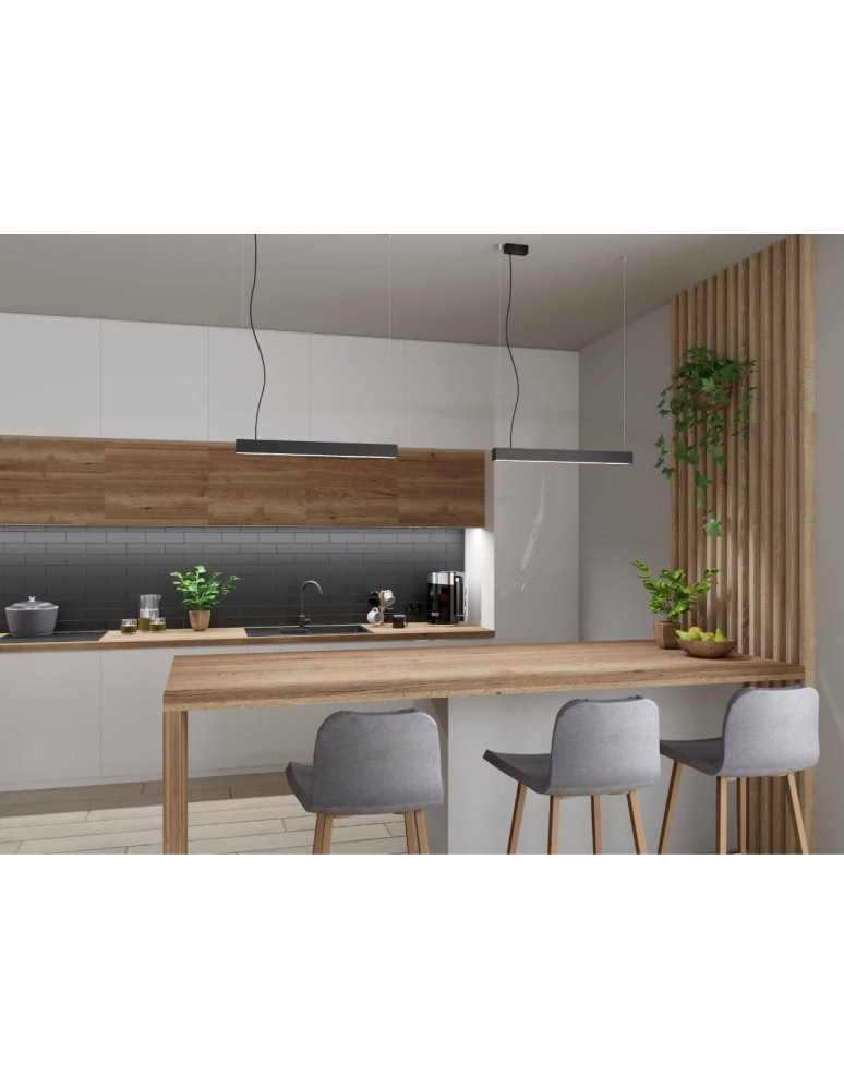 Thoro Lampa wisząca PINNE 200 czarna 4000K TH.232 Thoro Lampa wisząca PINNE 200 czarna 4000K TH.232