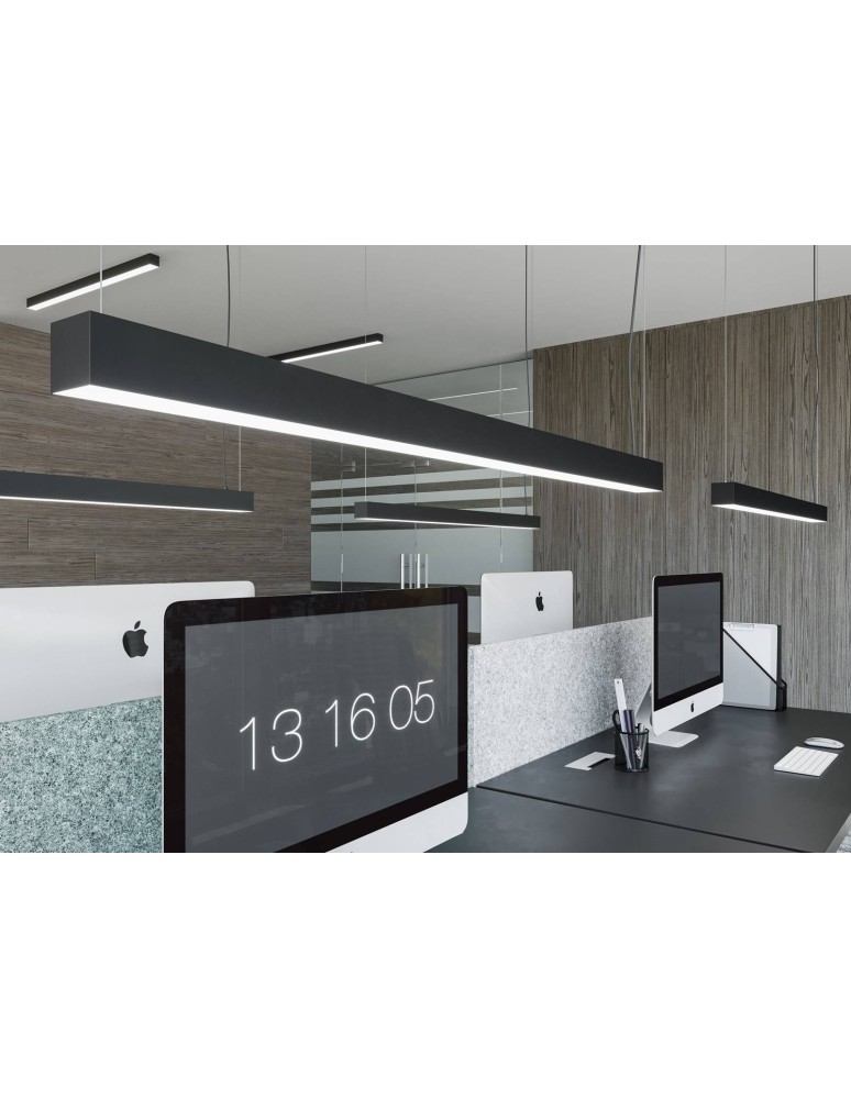 Thoro Lampa wisząca PINNE 200 czarna 4000K TH.232 Thoro Lampa wisząca PINNE 200 czarna 4000K TH.232