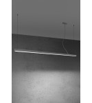 Lampy wiszące nad biurko - Thoro Lampa wisząca PINNE 200 szara 4000K TH.233 - product 2