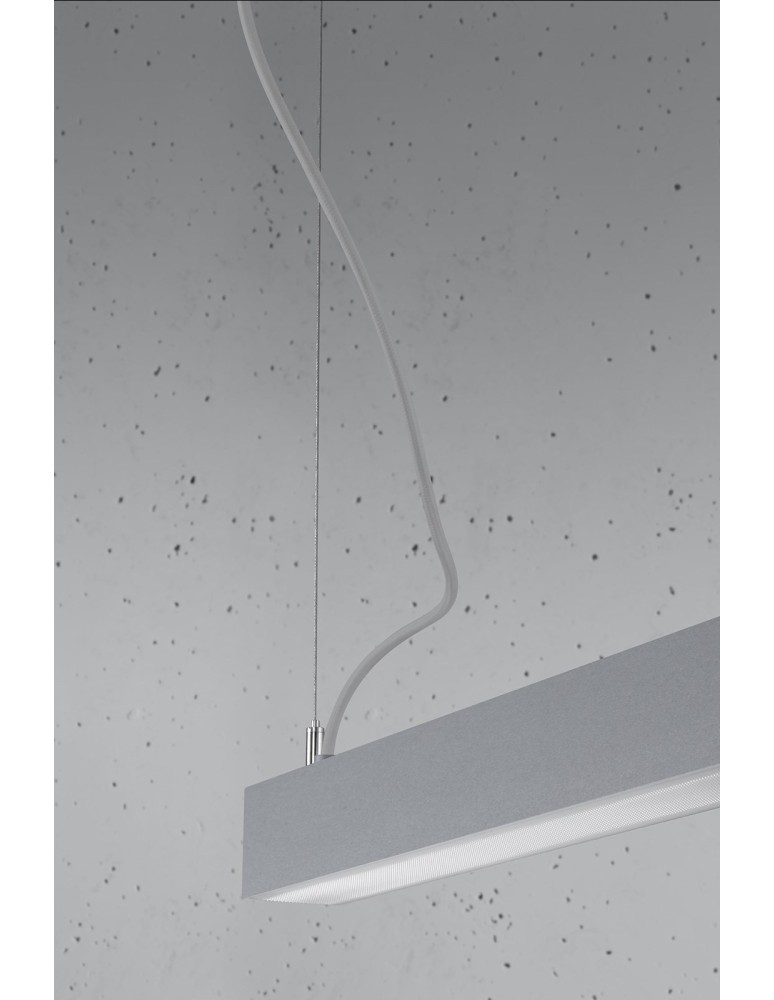 Thoro Lampa wisząca PINNE 200 szara 4000K TH.233