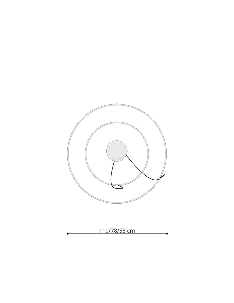 Thoro Żyrandol RIO 2 55/78 biały LED 3000K TH.176 Thoro Żyrandol RIO 2 55/78 biały LED 3000K TH.176