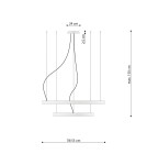 Thoro Żyrandol RIO 2 55/78 biały LED 4000K TH.178 Thoro Żyrandol RIO 2 55/78 biały LED 4000K TH.178
