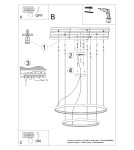 Thoro Żyrandol RIO 2 55/78 biały LED 4000K TH.178 Thoro Żyrandol RIO 2 55/78 biały LED 4000K TH.178
