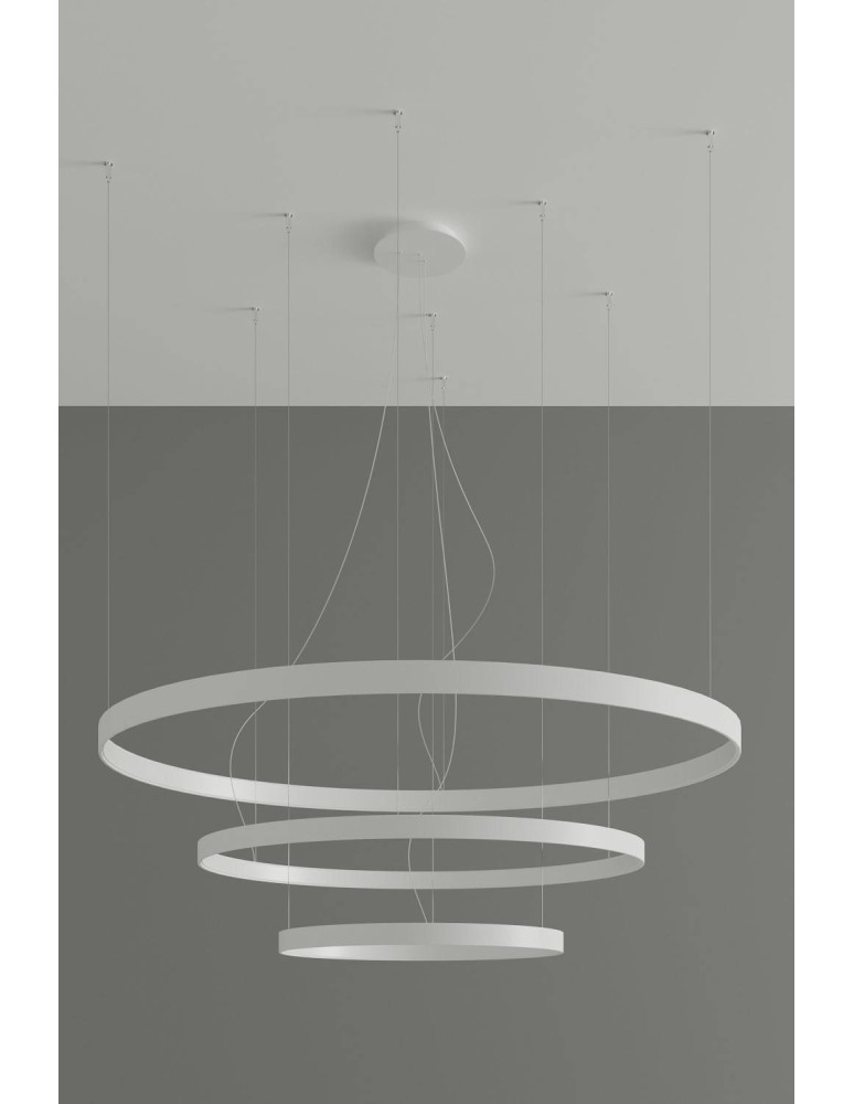 Thoro Żyrandol RIO 3 55/78/110 biały LED 4000K TH.271 Thoro Żyrandol RIO 3 55/78/110 biały LED 4000K TH.271