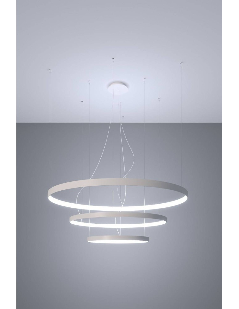 Thoro Żyrandol RIO 3 55/78/110 biały LED 4000K TH.271 Thoro Żyrandol RIO 3 55/78/110 biały LED 4000K TH.271
