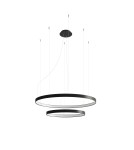 Lampy wiszące okręgi - Thoro Żyrandol RIO 2 55/78 czarny LED 4000K TH.212 - product 1