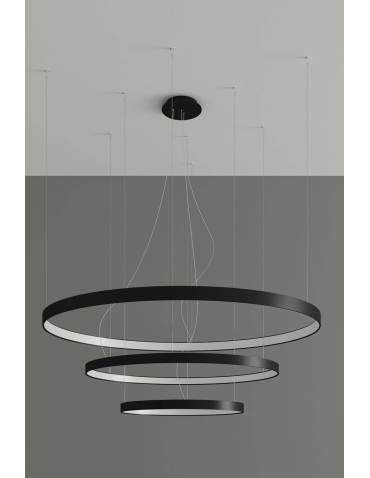Thoro Żyrandol RIO 3 55/78/110 czarny LED 4000K TH.177 - product 2