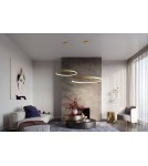 Lampy wiszące okręgi - Thoro Żyrandol RIO 78 złoty LED 4000K TH.181 - product 13