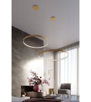 Lampy wiszące okręgi - Thoro Żyrandol RIO 78 złoty LED 4000K TH.181 - product 14