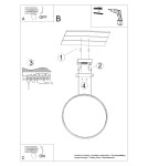 Lampy wiszące okręgi - Thoro Lampa wisząca RIO 110 złota LED 3000K TH.179 - product 11