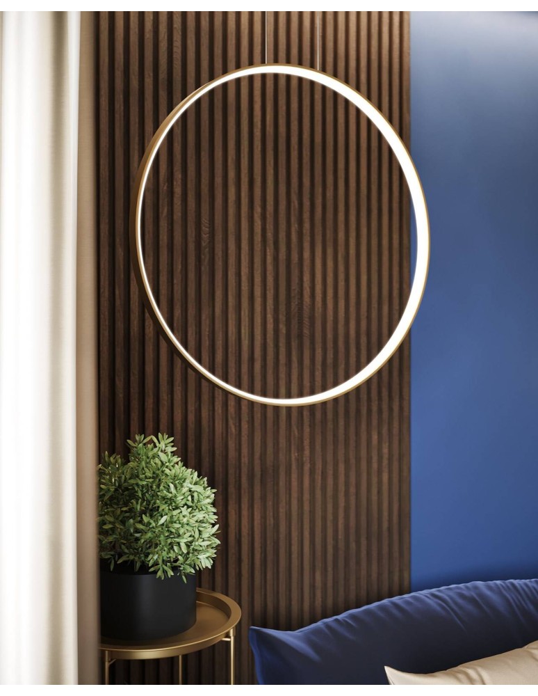 Thoro Lampa wisząca RIO 110 złota LED 3000K TH.179