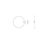 Thoro Plafon RIO 55 złoty LED 3000K TH.222 Thoro Plafon RIO 55 złoty LED 3000K TH.222