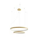 Lampy wiszące okręgi - Thoro Żyrandol RIO 2 55/78 złoty LED 4000K TH.268 - product 1