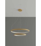 Lampy wiszące okręgi - Thoro Żyrandol RIO 2 55/78 złoty LED 4000K TH.268 - product 2