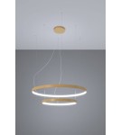 Lampy wiszące okręgi - Thoro Żyrandol RIO 2 55/78 złoty LED 4000K TH.268 - product 3