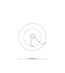 Lampy wiszące okręgi - Thoro Żyrandol RIO 2 55/78 złoty LED 4000K TH.268 - product 5