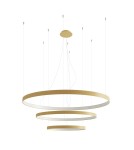 Lampy wiszące okręgi - Thoro Żyrandol RIO 3 55/78/110 złoty LED 4000K TH.269 - product 1