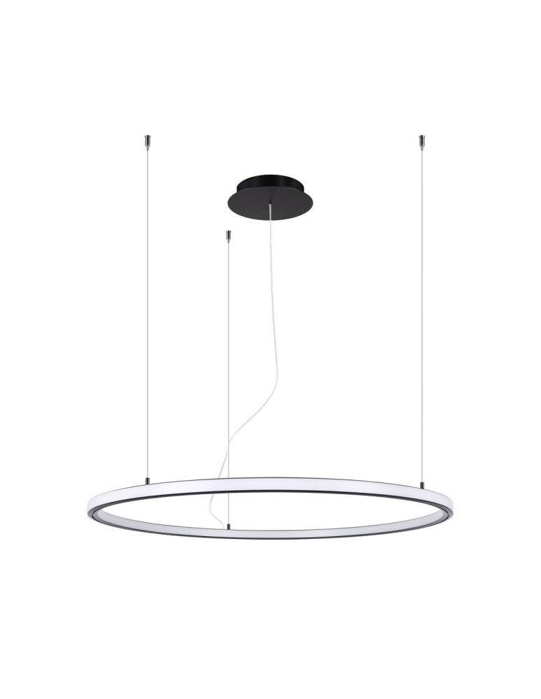 Thoro Żyrandol RISA 90 czarny LED 3000K TH.275