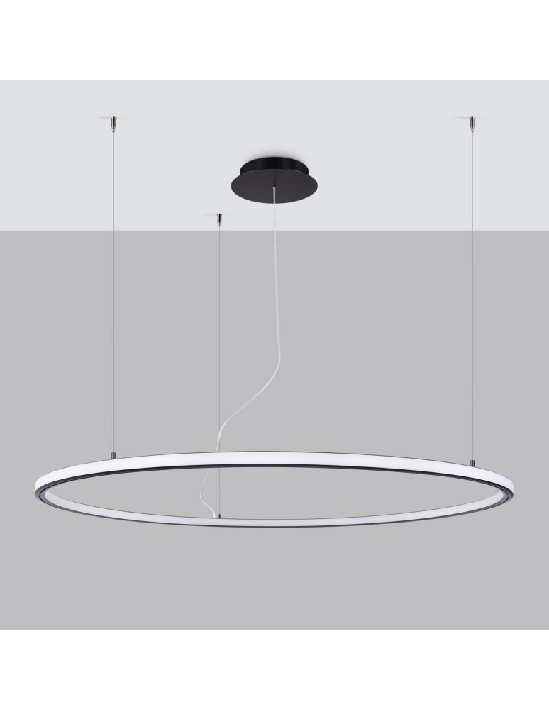 Thoro Żyrandol RISA 120 czarny LED 3000K TH.276 Thoro Żyrandol RISA 120 czarny LED 3000K TH.276