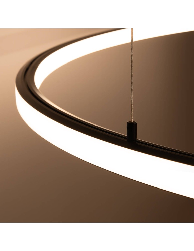 Thoro Żyrandol RISA 120 czarny LED 3000K TH.276 Thoro Żyrandol RISA 120 czarny LED 3000K TH.276