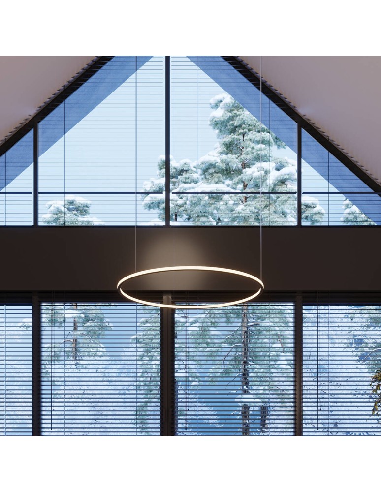 Thoro Żyrandol RISA 120 czarny LED 3000K TH.276 Thoro Żyrandol RISA 120 czarny LED 3000K TH.276