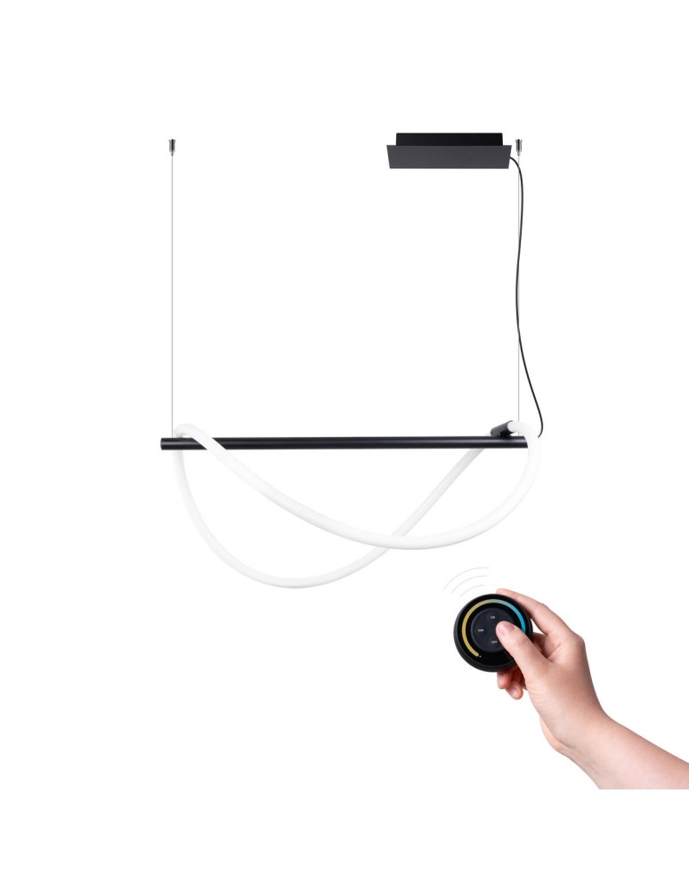 Thoro Lampa wisząca GALAKSE 84 czarna LED 2700-6500K TH.279 Thoro Lampa wisząca GALAKSE 84 czarna LED 2700-6500K TH.279