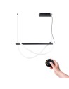 Thoro Lampa wisząca GALAKSE 84 czarna LED 2700-6500K TH.279
