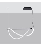 Thoro Lampa wisząca GALAKSE 84 czarna LED 2700-6500K TH.279 Thoro Lampa wisząca GALAKSE 84 czarna LED 2700-6500K TH.279
