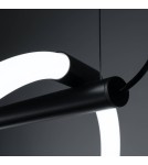Thoro Lampa wisząca GALAKSE 84 czarna LED 2700-6500K TH.279 Thoro Lampa wisząca GALAKSE 84 czarna LED 2700-6500K TH.279