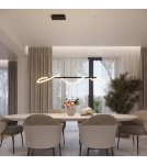 Thoro Lampa wisząca GALAKSE 84 czarna LED 2700-6500K TH.279 Thoro Lampa wisząca GALAKSE 84 czarna LED 2700-6500K TH.279