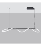Lampy wiszące nad wyspę - Thoro Lampa wisząca GALAKSE 148 czarna LED 2700-6500K TH.280 - product 2