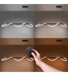 Lampy wiszące nad wyspę - Thoro Lampa wisząca GALAKSE 148 czarna LED 2700-6500K TH.280 - product 3