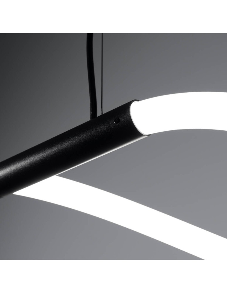 Thoro Lampa wisząca GALAKSE 148 czarna LED 2700-6500K TH.280