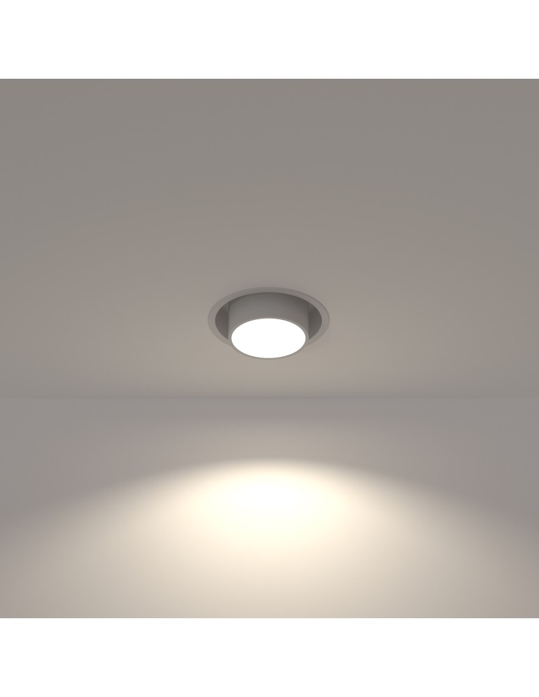 Lampy podtynkowe okrągłe - Nowodvorski MONO SLIDE  Spot Podtynkowa Max moc 10W only LED GU10 Biały 10795 - product kolory-swiatla.pl 2