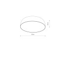 Plafony okrągłe - Nowodvorski SATELLITE M  Sufitowa Plafon Max moc 25W only LED E27 Czarny 8016 - product 2