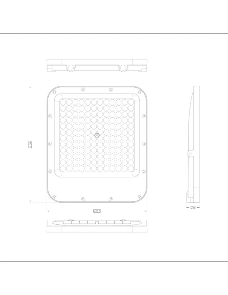 ITALUX Timbo Naświetlacz IP65 1xLED 100W 4000K FD-23913-100W ITALUX Timbo Naświetlacz IP65 1xLED 100W 4000K FD-23913-100W