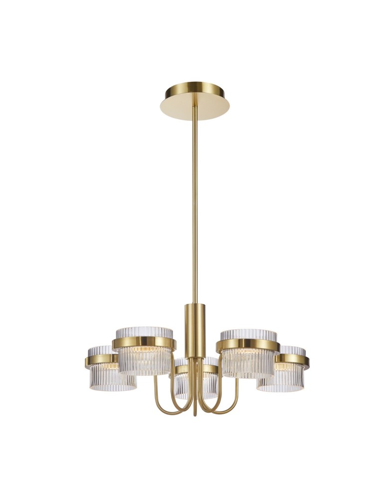 ITALUX Tiara Wisząca 5xLED 40W 3000K PND-77362-5-40W-GD