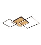 Lampy sufitowe LED - ITALUX Noris Plafon Czarny piaskowany 2xLED 38W Ciepła biel PLF-82738-38W-WO - product 1