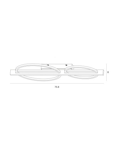 ITALUX Natano Plafon 2xLED 28W 3000K PLF-55362-25W-WO - produkt 2