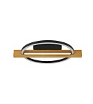 Lampy sufitowe LED - ITALUX Natano Plafon Czarny piaskowany 1xLED 16W Ciepła biel PLF-55362-15W-WO - product 3
