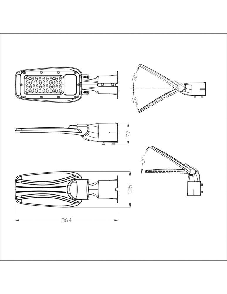 ITALUX Marlo Uliczna IP65 1xLED 30W 4000K FD-73452-30W ITALUX Marlo Uliczna IP65 1xLED 30W 4000K FD-73452-30W